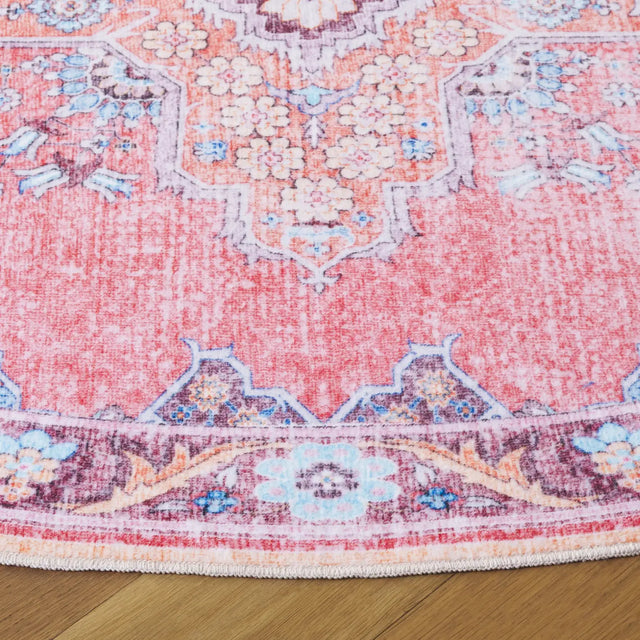 Safavieh Arizona 6'-0" x 6'-0" Rug in Pink / Beige