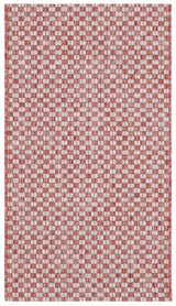 Safavieh Courtyard 2'-0" x 3'-7" Rug in Rust / Light Grey