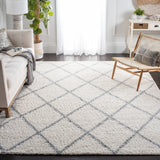 Safavieh Parma Shag 10'-0" x 14'-0" Rug in Cream / Grey