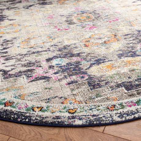 Safavieh Madison 5'-0" x 5'-0" Rug in Black / Gold