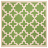 Safavieh Courtyard 5'-3" x 5'-3" Rug in Green / Beige