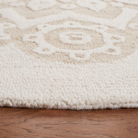 Safavieh Blossom 6'-0" x 6'-0" Rug in Ivory / Light Brown