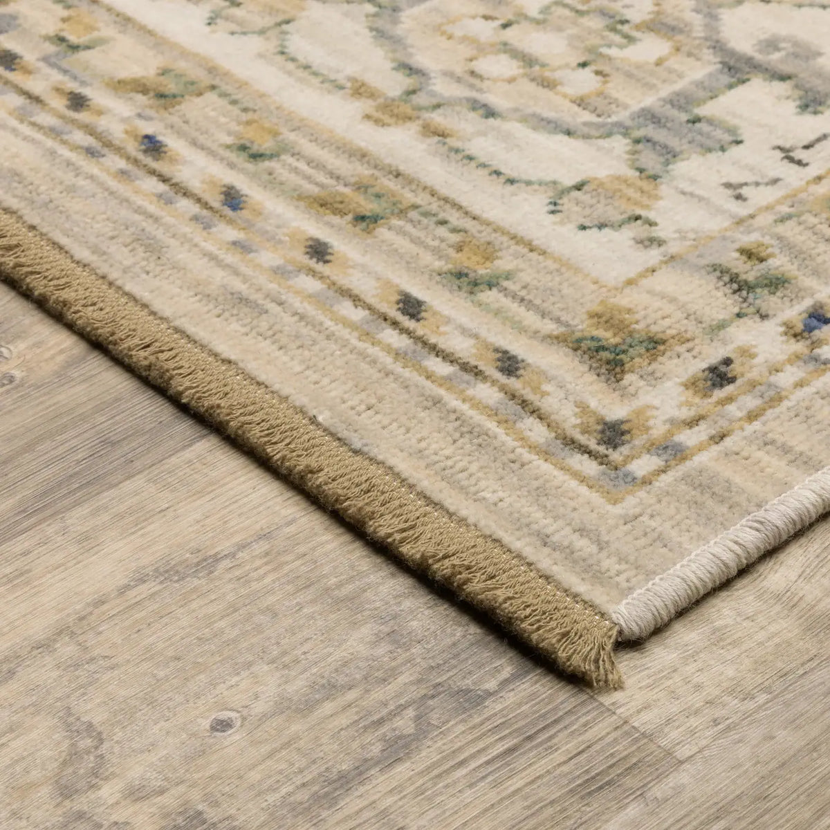 Oriental Weavers Sphinx Acacia ACA07 Grey Rugs - corner detail