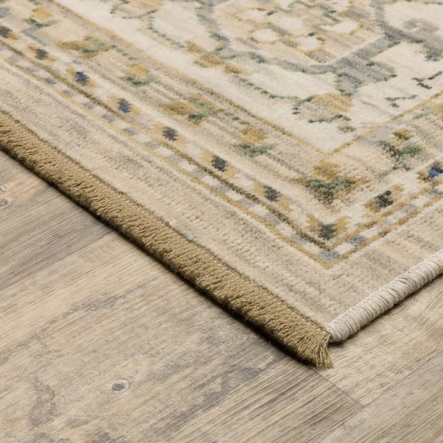 Oriental Weavers Sphinx Acacia ACA07 Grey Rugs - corner detail