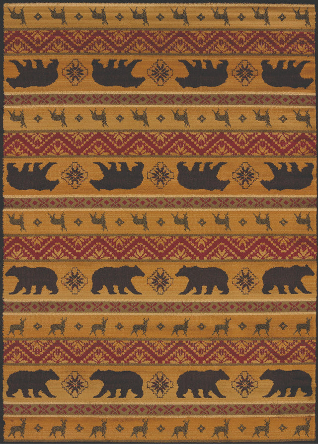 United Weavers Affinity Nordic Bear Spice Multi (750-03353) Rugs