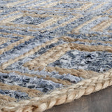 Safavieh Cape Cod 6'-0" x 6'-0" Rug in Natural / Blue