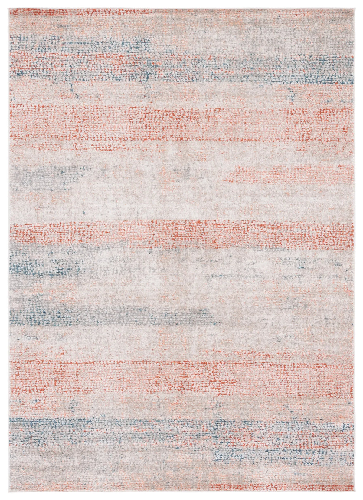 Safavieh Madison 800 4'-5" x 6'-5" Rug in Ivory / Blue Rust