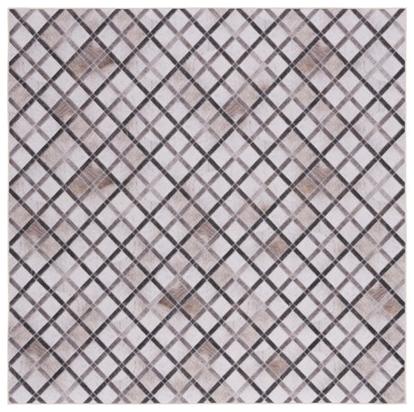 Safavieh Faux Hide 6'-0" x 6'-0" Rug in Beige / Brown
