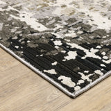 Oriental Weavers Sphinx Nebulous 091L9 Grey/ Beige Rugs - corner detail