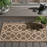 Safavieh Courtyard 2'-0" x 3'-7" Rug in Mocha / Beige