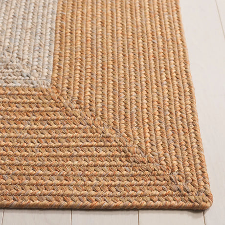 Safavieh Braided 5'-0" x 8'-0" Rug in Brown / Light Brown
