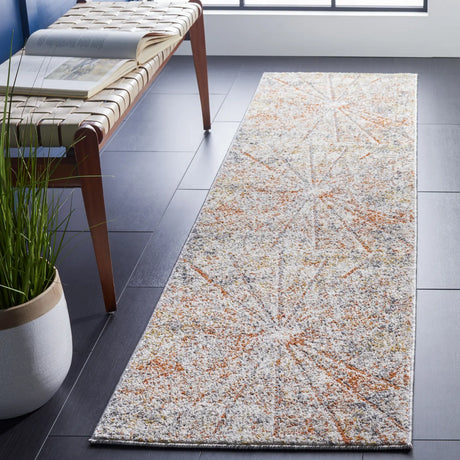 Safavieh Aston 2'-0" x 8'-0" Rug in Ivory / Grey