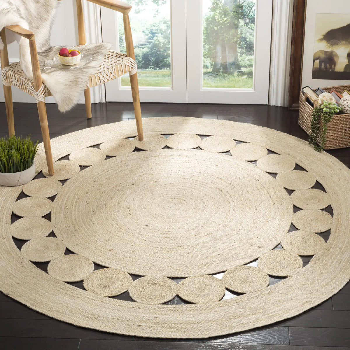 Safavieh Natural Fiber 5'-0" x 5'-0" Rug in Ivory