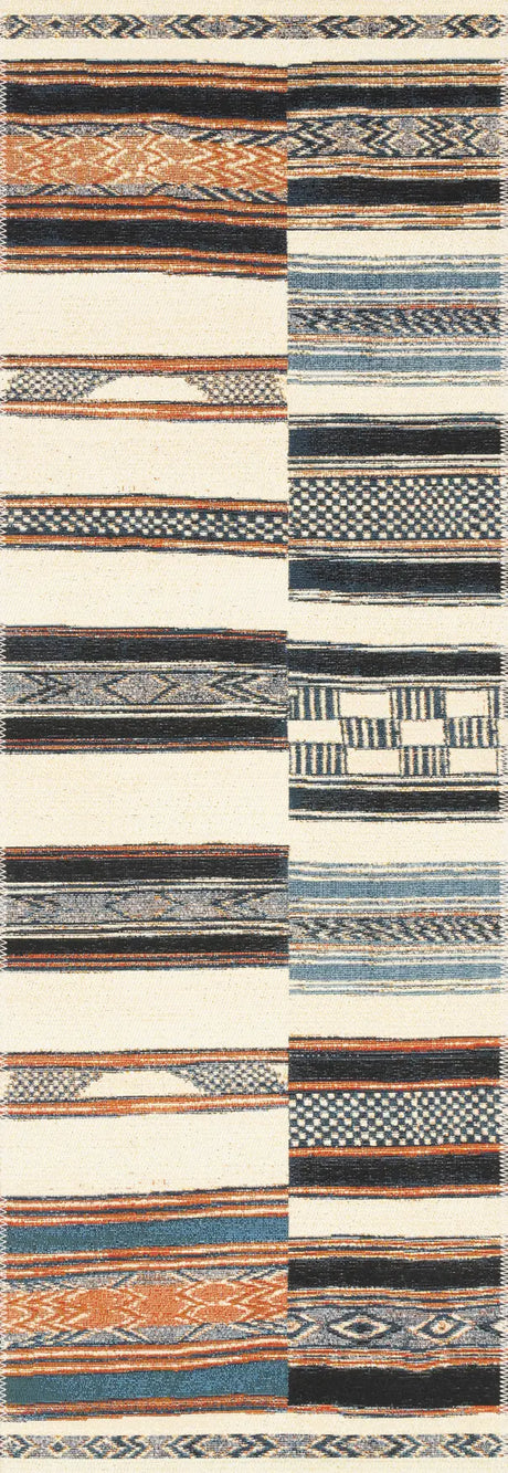 Loloi Mika Mik-04 Ivory / Multi Rugs - runner flat