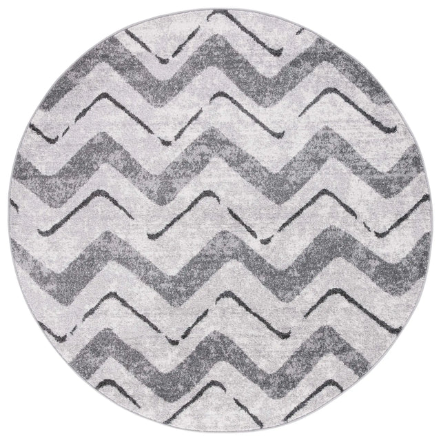 Safavieh Adirondack 6'-0" x 6'-0" Rug in Silver / Charcoal