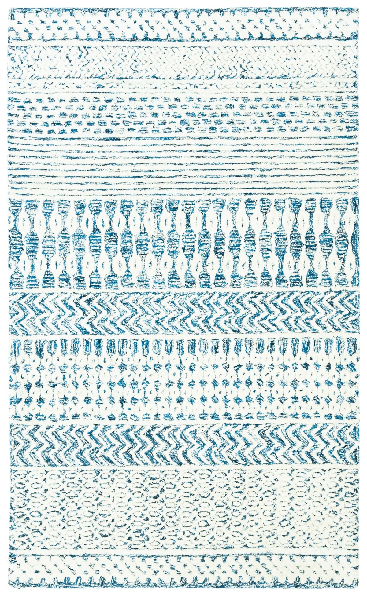 Safavieh Glamour 3'-0" x 5'-0" Rug in Navy / Ivory
