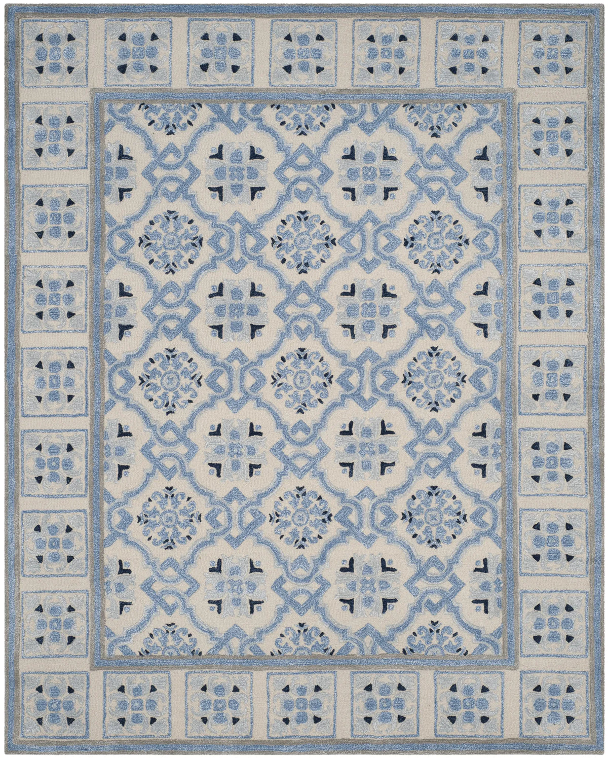 Safavieh Bella 10'-0" x 14'-0" Rug in Ivory / Blue