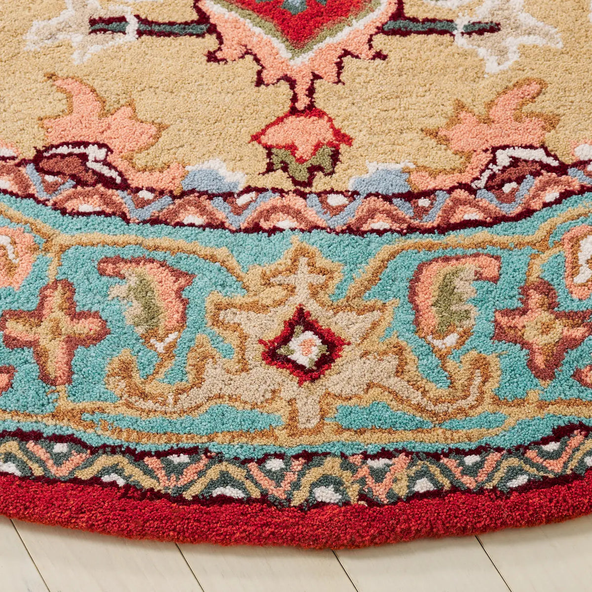 Safavieh Heritage 6'-0" x 6'-0" Rug in Red / Blue