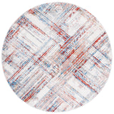 Safavieh Shivan 100 6'-7" x 6'-7" Rug in Ivory / Rust