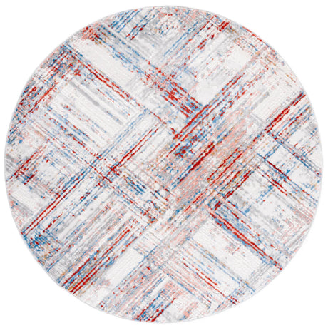 Safavieh Shivan 100 6'-7" x 6'-7" Rug in Ivory / Rust