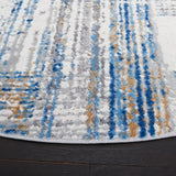 Safavieh Shivan 100 6'-7" x 6'-7" Rug in Ivory / Blue