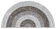 Safavieh Braided 2'-0" x 4'-0" Rug in Ivory / Black