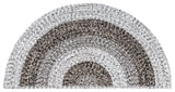 Safavieh Braided 2'-0" x 4'-0" Rug in Ivory / Black