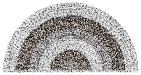 Safavieh Braided 2'-0" x 4'-0" Rug in Ivory / Black