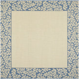 Safavieh Courtyard 6'-7" x 6'-7" Rug in Natural / Blue