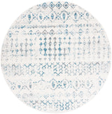 Safavieh Tulum 6'-7" x 6'-7" Rug in Ivory / Turquoise