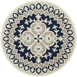 Safavieh Bellagio 5'-0" x 5'-0" Rug in Navy Blue / Ivory