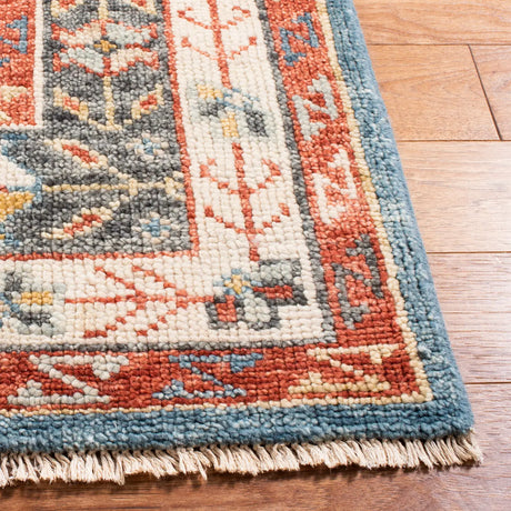 Safavieh Samarkand 10'-0" x 14'-0" Rug in Blue / Red