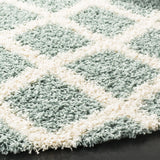 Safavieh Sgd-Dallas Shag 6'-0" x 6'-0" Rug in Seafoam / Ivory