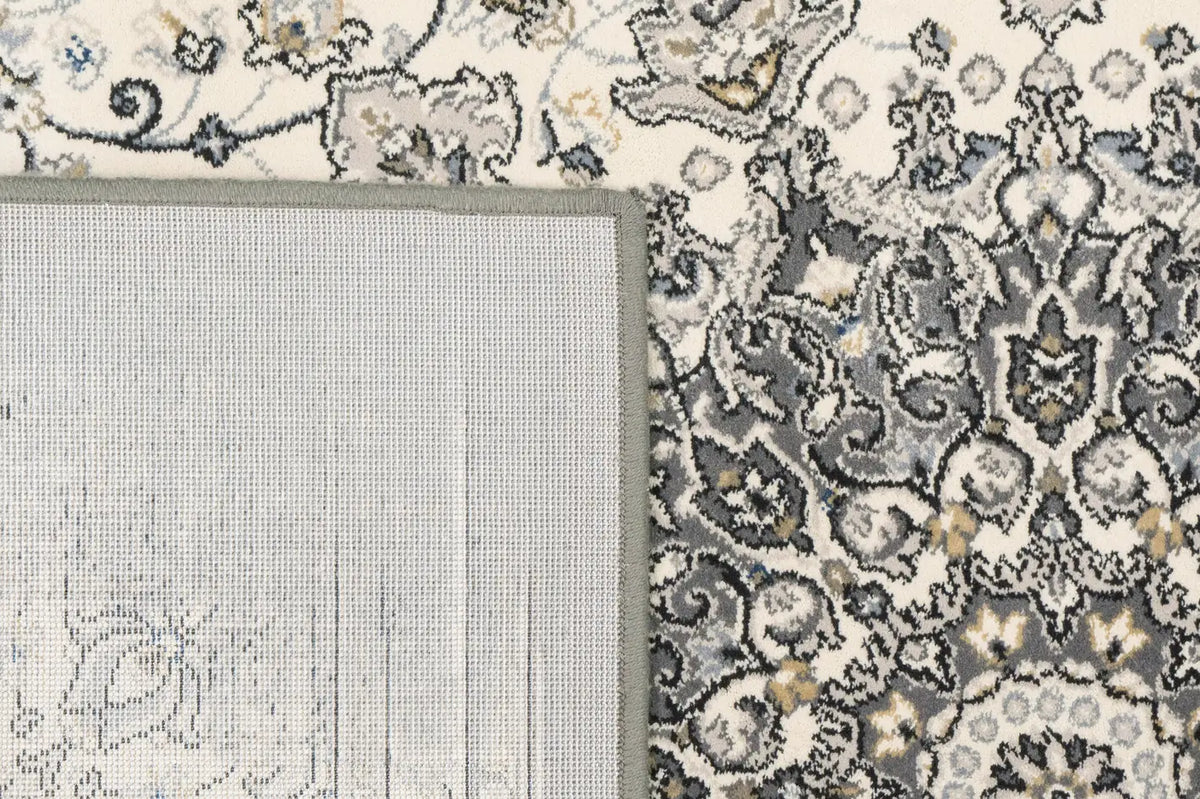 Dynamic Rugs Ancient Garden 57119 Cream / Grey Rugs - Corner
