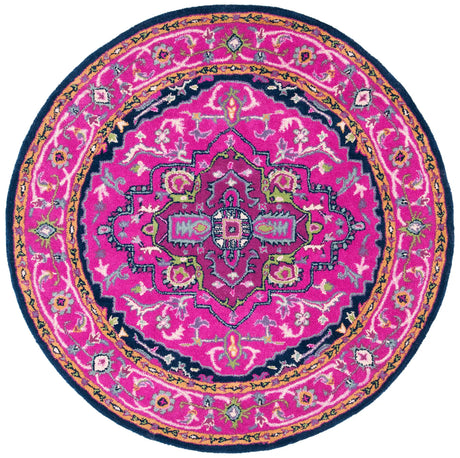 Safavieh Bellagio 5'-0" x 5'-0" Rug in Pink / Navy