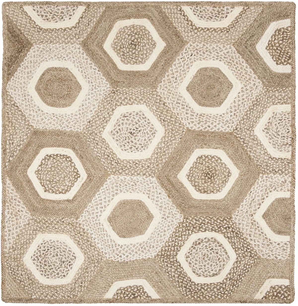 Safavieh Natural Fiber 6'-0" x 6'-0" Rug in Grey / Ivory