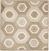 Safavieh Natural Fiber 6'-0" x 6'-0" Rug in Grey / Ivory
