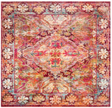 Safavieh Crystal 7'-0" x 7'-0" Rug in Fuchsia / Light Blue