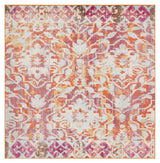Safavieh Madison 6'-7" x 6'-7" Rug in Orange / Ivory