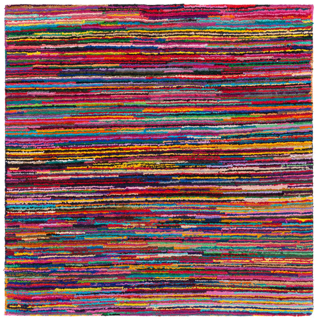 Safavieh Nantucket 6'-0" x 6'-0" Rug in Pink / Multi