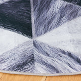 Safavieh Faux Hide 6'-0" x 6'-0" Rug in Light Grey / Dark Grey