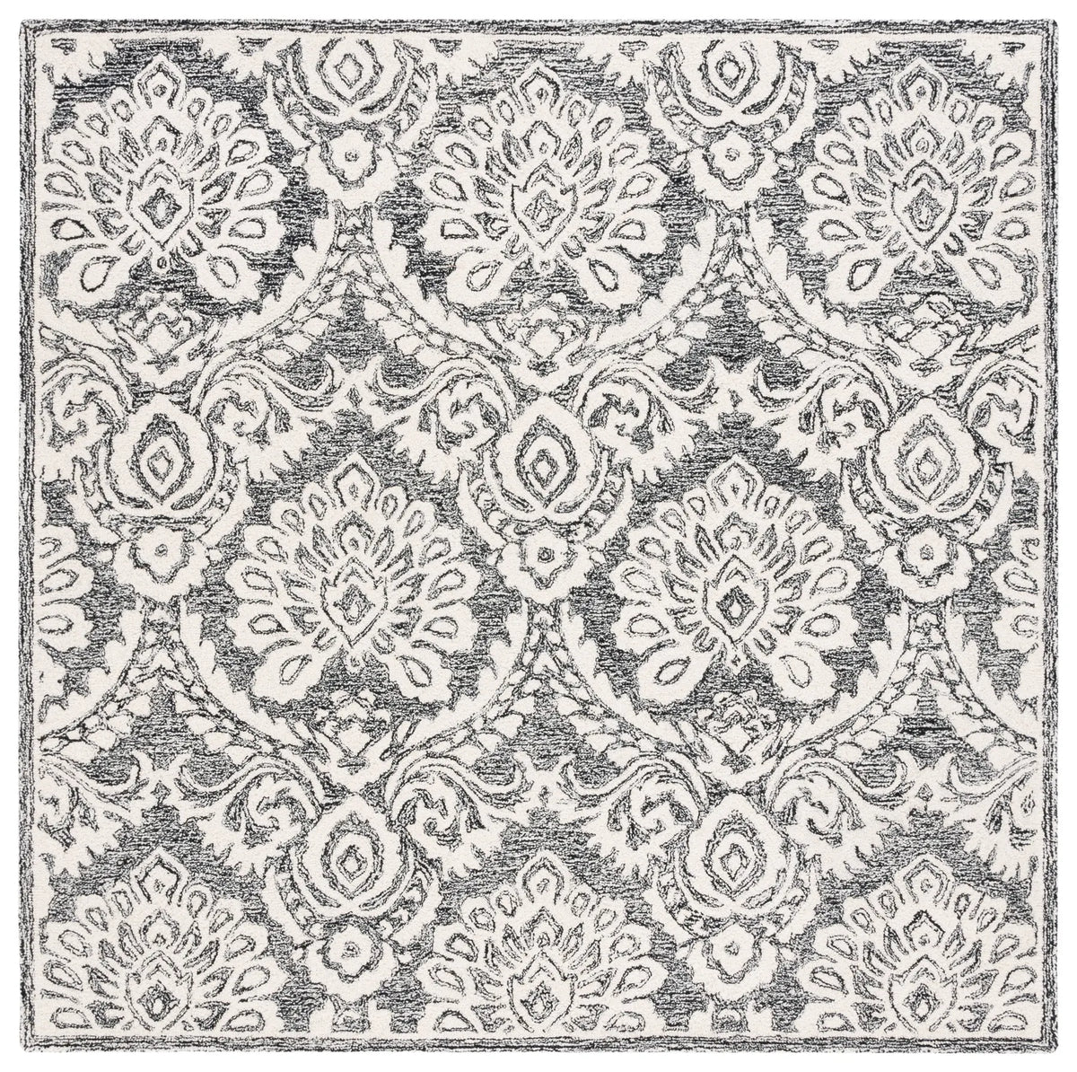 Safavieh Blossom 6'-0" x 6'-0" Rug in Black / Ivory