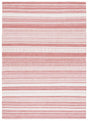 Safavieh Striped Kilim 4'-0" x 6'-0" Rug in Pink / Ivory