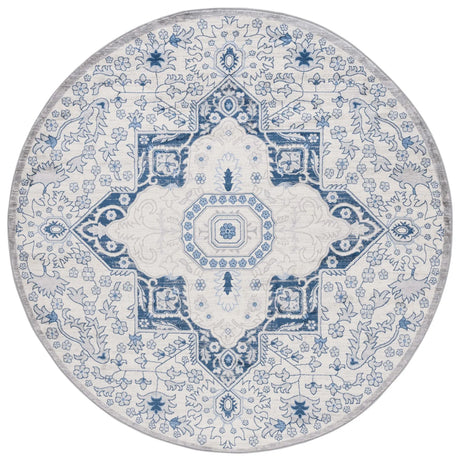 Safavieh Brentwood 6'-7" x 6'-7" Rug in Cream / Blue