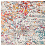 Safavieh Madison 6'-7" x 6'-7" Rug in Light Blue / Orange