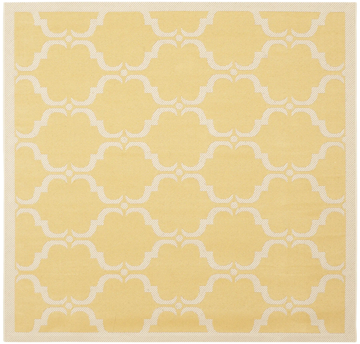 Safavieh Courtyard 5'-3" x 5'-3" Rug in Yellow / Beige