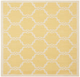 Safavieh Courtyard 5'-3" x 5'-3" Rug in Yellow / Beige