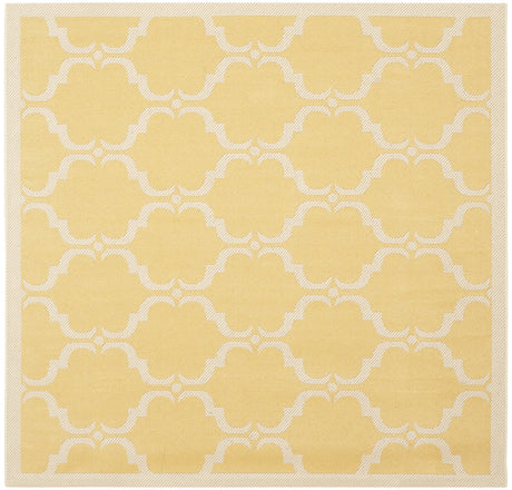 Safavieh Courtyard 5'-3" x 5'-3" Rug in Yellow / Beige