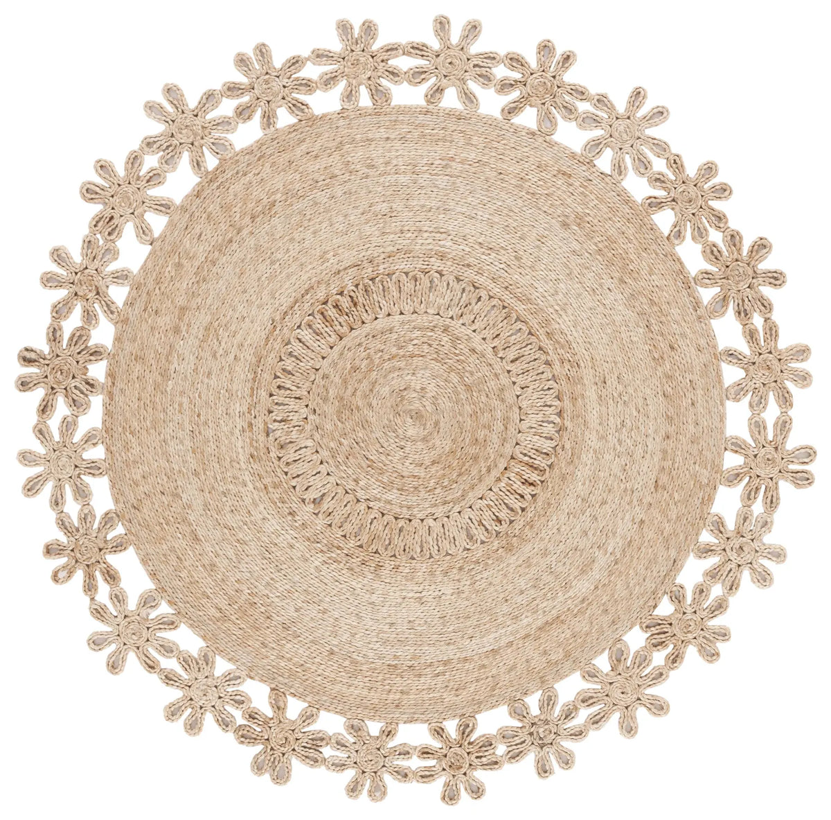 Safavieh Natural Fiber 5'-0" x 5'-0" Rug in Natural