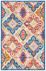 Safavieh Aspen 4'-0" x 6'-0" Rug in Blue / Rust